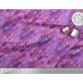 thumbnail image 3 of Soimoi Purple Georgette Viscose Fabric Leopard & Wild Animal Skin Decor Fabric Printed BTY 42 Inch Wide, 3 of 3