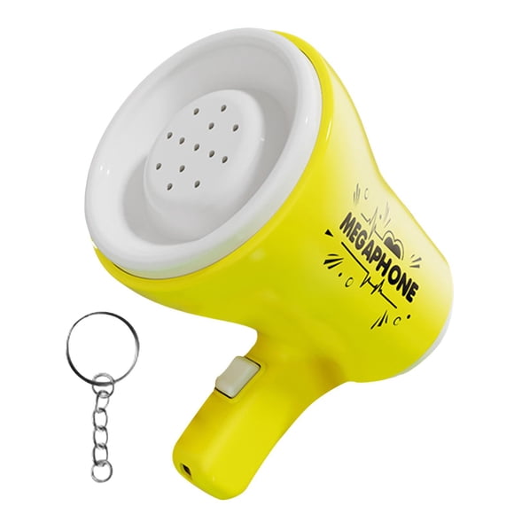 Siruishop Haut-Parleur Mégaphone Portable Mignon Haut-Parleur Puissant pour Entraîneurs de Cheerleading Perceuse Jaune