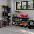 thumbnail image 4 of Costway Unité de Rayonnage de Garage Ajustable 3 Pcs 5 Niveaux avec Charge Max 2000 lbs pour Entrepôt Bleu, 4 of 9