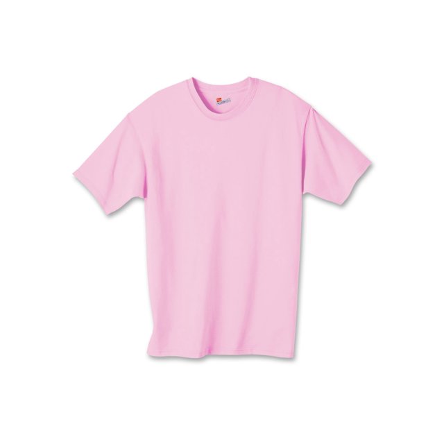 Hanes Authentic TAGLESS Kid`s Cotton T-Shirt, XL, Pale Pink