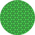 thumbnail image 1 of Ahgly Company Tapis Rond Lavable en Machine Intérieur Transitionnel Vert Lime, 6 Pieds Rond, 1 of 7