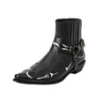 thumbnail image 2 of LSLJS Men's Ankle Boots, Fashion Large Size Winter Western for Men's Embroidery Mid Calf Chunky Heel Retro Pointed, 2 of 9