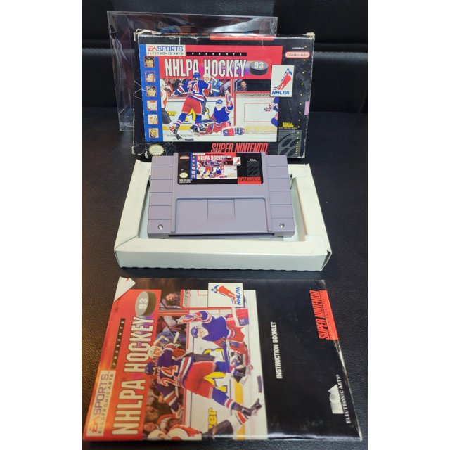 NHLPA Hockey (SNES) - Super Nintendo Ent. 1992 Great Condition - CWB Box + Manual + Protector