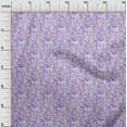 thumbnail image 3 of oneOone Velvet Purple Fabric Floral Sewing Craft Projects Fabric Prints By Yard 58 Inch Wide, 3 of 4