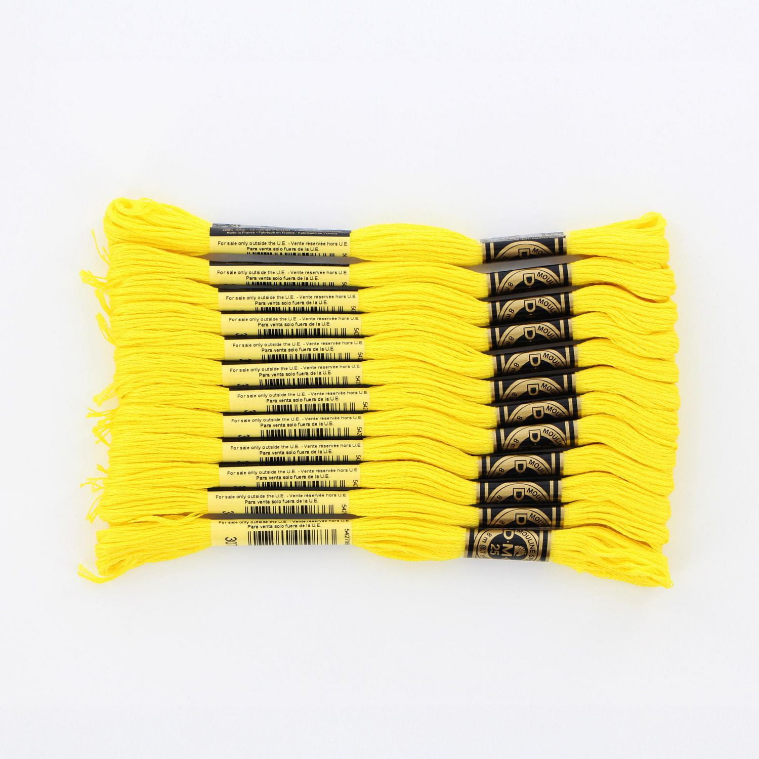 DMC coton 6 brins fil à broder 8 m (8.7 yd) jaune