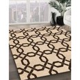 thumbnail image 3 of Ahgly Company Tapis de Zone Rond Lavable en Machine Intérieur Transitionnel Pêche Orange Profond, 3 Pieds Rond, 3 of 7