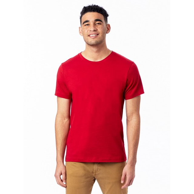 Alternative Men's Basic Crew T-Shirt, Apple Red, Large