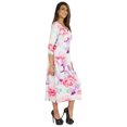 thumbnail image 2 of Phagun Robe Midi d'Été pour Femme Décontractée Ample avec Poches Robe à Encolure Dégagée Robes, 2 of 7