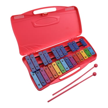 25 Notes Glockenspiel Xylophone à Taper à la Main Xylophone Percussion Rythme Musical Éducatif Instrument d'Enseignement Jouet avec