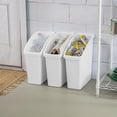 thumbnail image 2 of Sterilite Under Sink Wastebasket. Slim, compact design, White 15 3/4" x 8" x 18" for Bathroom and Kitchen, 2 of 7