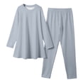 thumbnail image 4 of WENXIAOO Ensemble de Pyjama pour Filles 2 Pcs Robe à Manches Longues avec Pantalon Pyjama Tenue de Nuit Ensemble Mignon Pyjama pour Filles 5-6 Ans, 4 of 6