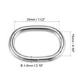thumbnail image 2 of Unique Bargains Silver Tone Oval Buckles Iron Electroplating (10 Pack), 2 of 4