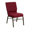 thumbnail image 1 of Flash Furniture Hercules Series Burgundy Fabric Church Chair, 1 of 9