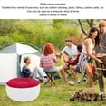 thumbnail image 3 of Portable Inflatable Stool, Lightweight Flocking Stool with Soft Surface, Ergonomic Design Foot Stool for Travel Camping Outdoor Activities, 3 of 7