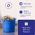 thumbnail image 3 of Homz Seau de Rangement Intérieur Extérieur 17 Gallons avec Poignées, Bleu (4 Pack), 3 of 9