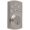 thumbnail image 1 of Weiser Powerbolt 2 Satin Nickel Keyless Entry Door Lock/Deadbolt Lock, Single Cylinder Keypad Door Lock with Backlit Keypad (Up to 6 User Codes), Auto Lock, Electronic Door Locks for Entry, 1 of 9