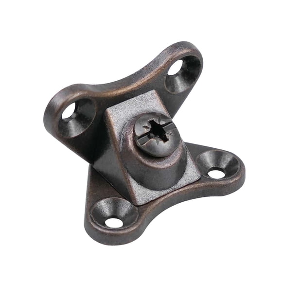 Red Alloy Butterfly Corner Brace, Detachable Right Angle Support Bracket for Furniture, 1.36"x0.79"x0.87" Nickel-Plated with Screws, Triangular Reinforcement for Tables Chairs Shelves, By Harlik