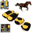 thumbnail image 4 of Bottes de Tendon de Cheval, Réglable PU Shell Bottes de Tendon de Cheval de Libération Rapide pour l'Équitation Amortisseur Protection de Saut Jaune, 4 of 8