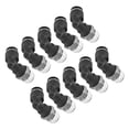 thumbnail image 1 of LHCER 10 Pcs Connecteurs Pneumatiques en Forme de L Filetage Externe Angle Droit Raccords Rapides Accessoires de Compresseur d'Air, Raccords de Tube, Raccords d'Air, 1 of 8