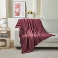 thumbnail image 4 of Mainstays Velvet Plush Throw,size:50X60",Solid Wine Color, 4 of 5