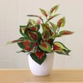 thumbnail image 4 of Artificial Potted Plant Leaf Simulation Leaves Home Office Desktop Greenery Decoration, 4 of 4