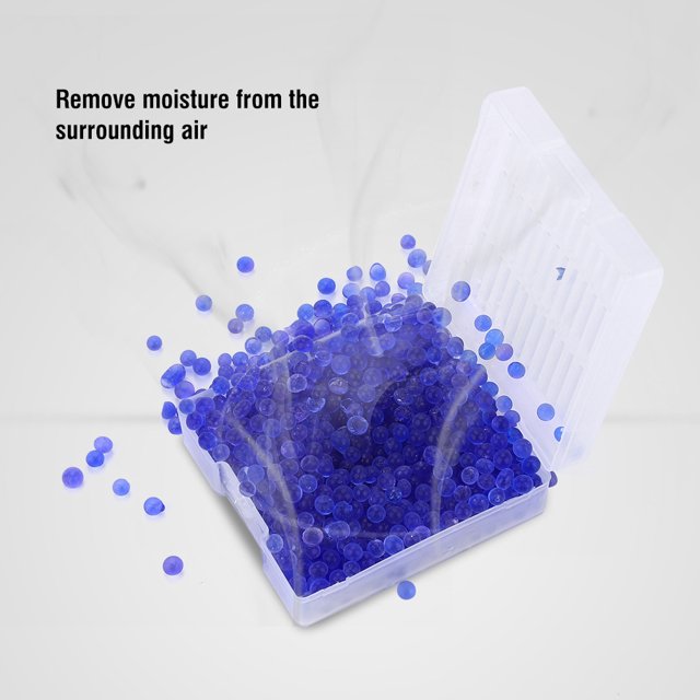 Fugacal 1 Boîte de Perles Dessicantes Réutilisables en Silicone Perles Dessicantes Anti-Humidité
