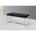 thumbnail image 2 of Best Master Velvet and Stainless Steel Bench in Black and Silver, 2 of 2