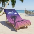 thumbnail image 3 of Palm Tree Print Microfiber Beach Towel, 30x60 Inch Quick-Dry Sandproof Towel for Summer, 3 of 4