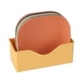 thumbnail image 2 of Ensemble de 5 Assiettes en Plastique avec Support Durables Incassables Assiettes Profondes Solides A, 2 of 8