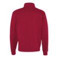 thumbnail image 3 of Jerzees Mens NuBlend Quarter Zip Cadet Collar Sweatshirt, 3X, True Red, 3 of 3