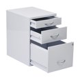 thumbnail image 4 of OSP Designs 22” White Metal File Cabinet, 4 of 5