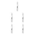thumbnail image 1 of Wisewang Brosse à Dents en Plastique Lavable Réutilisable Scellée à Main Brosse à Dents Intérieur Extérieur Vacances Hôtel Outil de Lavage des Dents Blanc 5Ensemble, 1 of 6