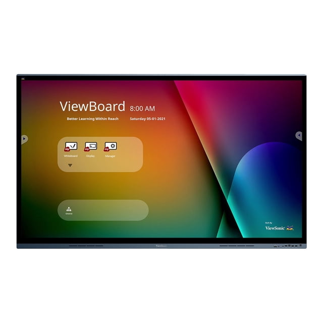 ViewSonic ViewBoard IFP7562 - Classe Diagonale de 75 Pouces (74,5 Pouces Visibles) Écran LCD à Rétroéclairage LED - Interactif - 4K UHD (2160p) 3840 x 2160