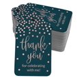 thumbnail image 1 of Inkdotpot Real Rose Gold Foil ThankYou For Celebrating With Me Birthday Tags Favor Hang Paper Tags 100 Pack, 1 of 6