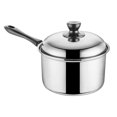 thumbnail image 2 of simhoa Saucepan with Lid Universal Stoves Cooking Pot for Hotel Teahouse Restaurant 18cm, 2 of 8