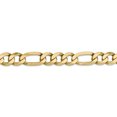 thumbnail image 3 of 14k Yellow Gold 24 Inch 10mm Figaro Chain Necklace Pendant Charm Flat, 3 of 9