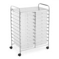 thumbnail image 4 of Patiojoy Chariot de Rangement Roulant à 20 Tiroirs avec Dessus Organisateur Transparent, 4 of 4