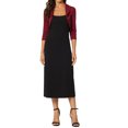 thumbnail image 2 of INSPIRE CHIC Boléros pour Femmes Boléros à Col pour Robe TG Rouge Foncé, 2 of 5