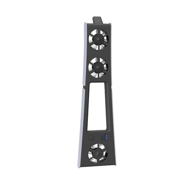 Slim Cooling Fan for PS5 Compact Design, 2-Speed Control, Blue LED Lights, USB3.0 Hub
