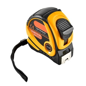KFFKFF 2 Boîtes Mesure de bande 25 Longueur du pi, bande de mesure avec rétractable, impériale et métrique ft/m double-échelle & ABS étui & Outil de mesure en acier facile à lire