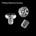 thumbnail image 4 of Unique Bargains M4x6mm Plastic Phillips Machine Screws, PC Flat Head Machine Bolts 25 Pack, 4 of 4