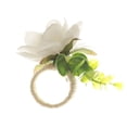 thumbnail image 2 of LSLJS Artificial Rose Flower Napkin Rings Artificial Flower Napkin Holders Serviette Buckles for Anniversary,Wedding, Thanksgiving, Table Decor, 2 of 3