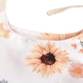 thumbnail image 2 of Baby Girls Sun/Sunflower Print Romper Sleeveless Jumpsuit, 2 of 5