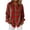 Red, variant on HAiming Plaid Shirt for Women Lapel Collar Button down Roll up Long Sleeve Soft Casual Tendy Tops