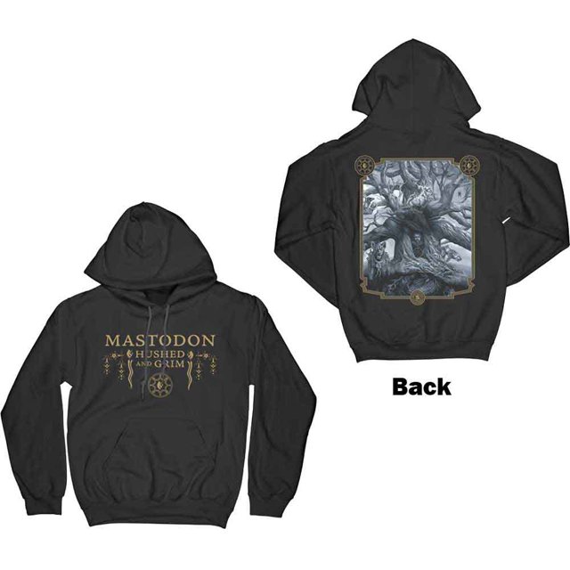 Mastodon Unisex Pullover Hoodie Sweatshirt Hushed & Grim Cover (Back Print)