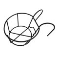 thumbnail image 4 of Support Rond en Fil de Fer, pour Jardin Extérieur, Clôture, Terrasse, Porches, Étagère pour Balustrade, Support pour Pots de Fleurs, Noir Robuste, 4 of 7