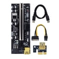 thumbnail image 2 of tredstone 5x USB 3 Riser Board VER009S GOLD PCI-E 1x to 16x Powered 60cm PCIe Extender Type 2 1Set, 2 of 6