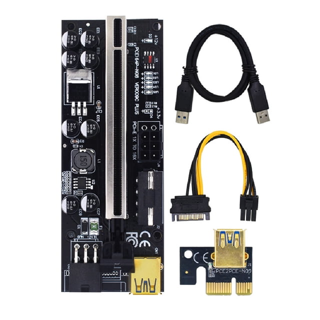 Youkk PCI-E 1x to 6x Exender Board USB Card Motherboard Adapter Accessories Type 2 1Set