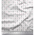 thumbnail image 1 of Soimoi Velvet Fabric Curve Diamond & Clock Tower Architectural Print Sewing Fabric Yard 58 Inch Wide, 1 of 3