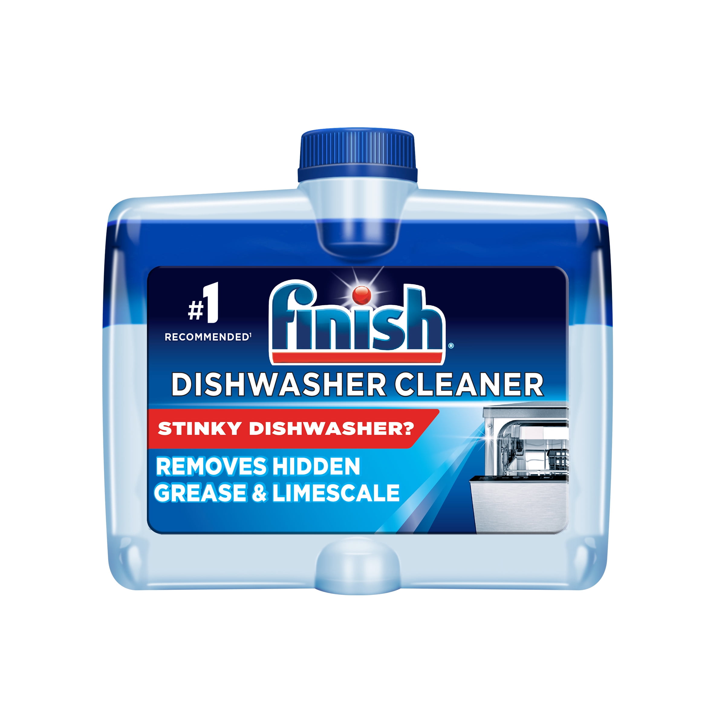 Finish Dual Action Dishwasher Cleaner, Original, Fight Grease & Limescale, 250 mL